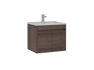 Meuble Vasque "Side 65 v2" - 65 x 45 x 52 cm - Dark Walnut