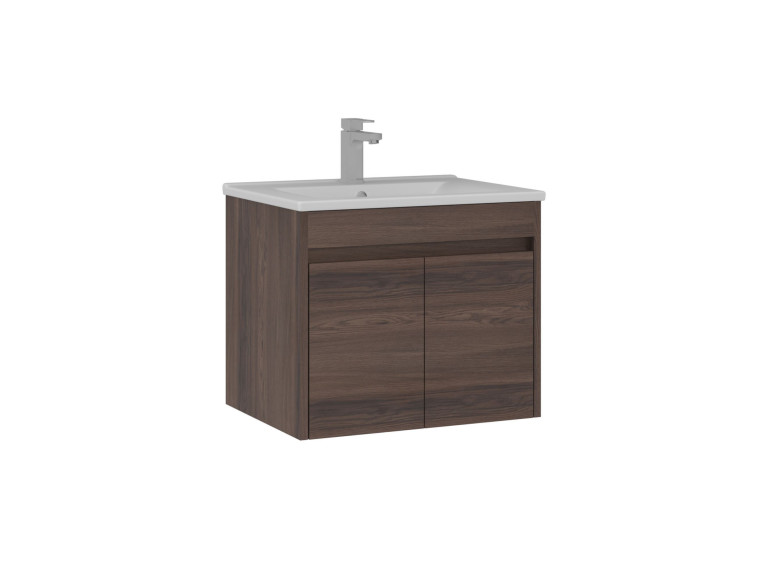 Meuble Vasque "Side 65 v2" - 65 x 45 x 52 cm - Dark Walnut