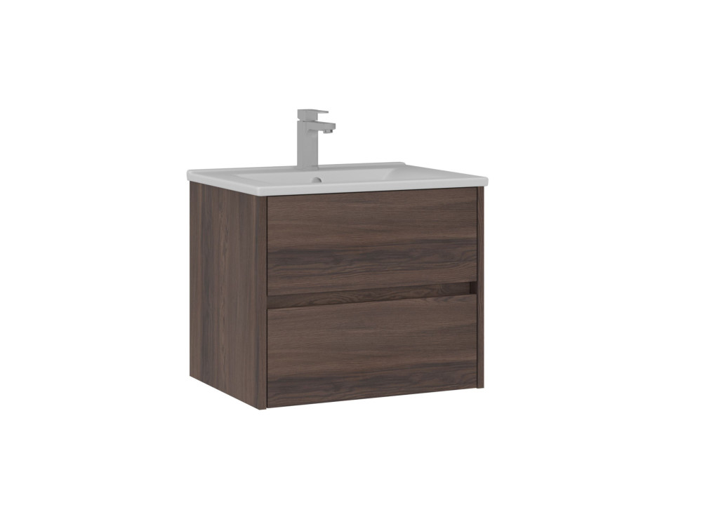 Meuble Vasque "Side 65 v2" - 65 x 45 x 52 cm - Dark Walnut