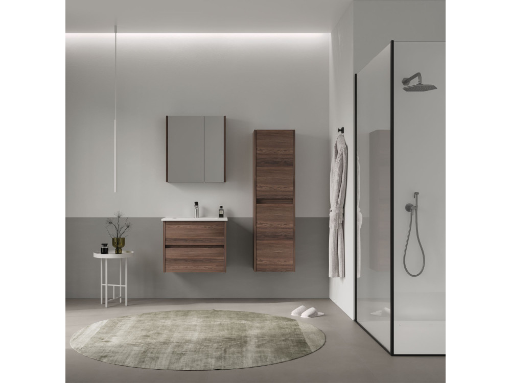 Meuble Vasque "Side 65 v2" - 65 x 45 x 52 cm - Dark Walnut
