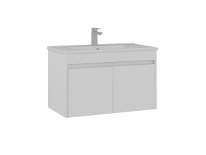 Meuble Vasque "Side 85 v2" - 85 x 45 x 52 cm - Matte White