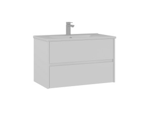 Meuble Vasque "Side 85 v2" - 85 x 45 x 52 cm - Matte White