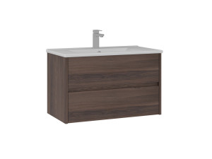 Meuble Vasque "Side 85 v2" - 85 x 45 x 52 cm - Dark Walnut