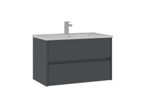 Meuble Vasque "Side 85 v2" - 85 x 45 x 52 cm - Matte Anthracite