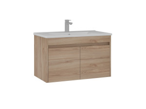 Meuble Vasque "Side 85 v2" - 85 x 45 x 52 cm - Oak