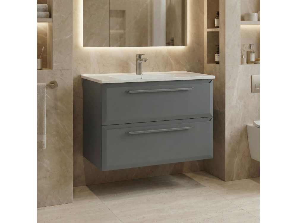 Meuble Vasque "Nuvola 80 v2" - 80 x 50 x 62 cm - Grey