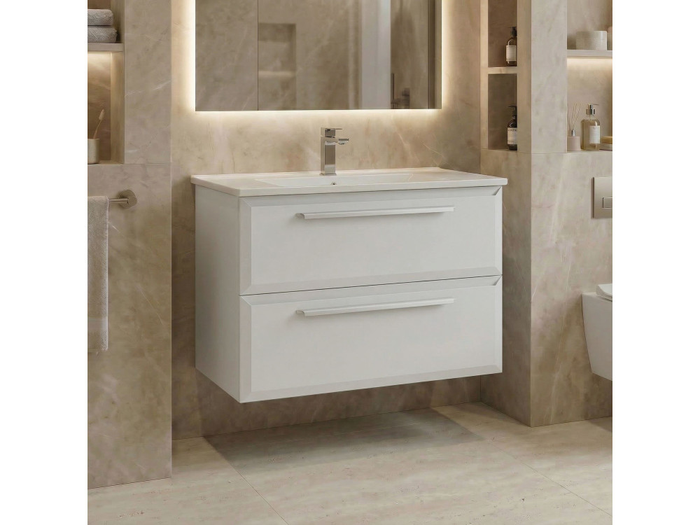 Meuble Vasque "Nuvola 80 v2" - 80 x 50 x 62 cm - White