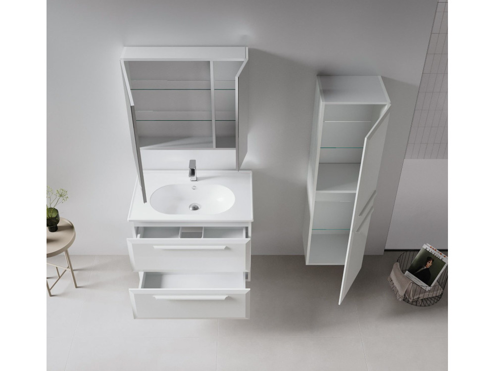Meuble Vasque "Nuvola 80 v2" - 80 x 50 x 62 cm - Cashmere