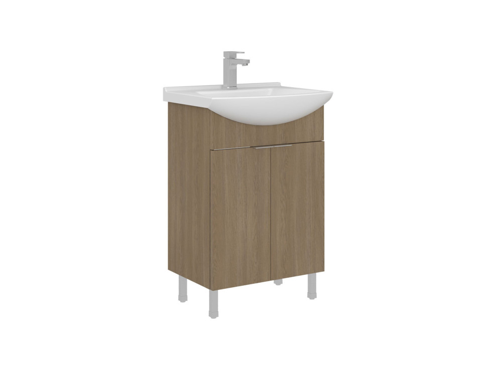 Meuble Vasque "Purus 55" - 55 x 50 x 83 cm - Sonomo Oak