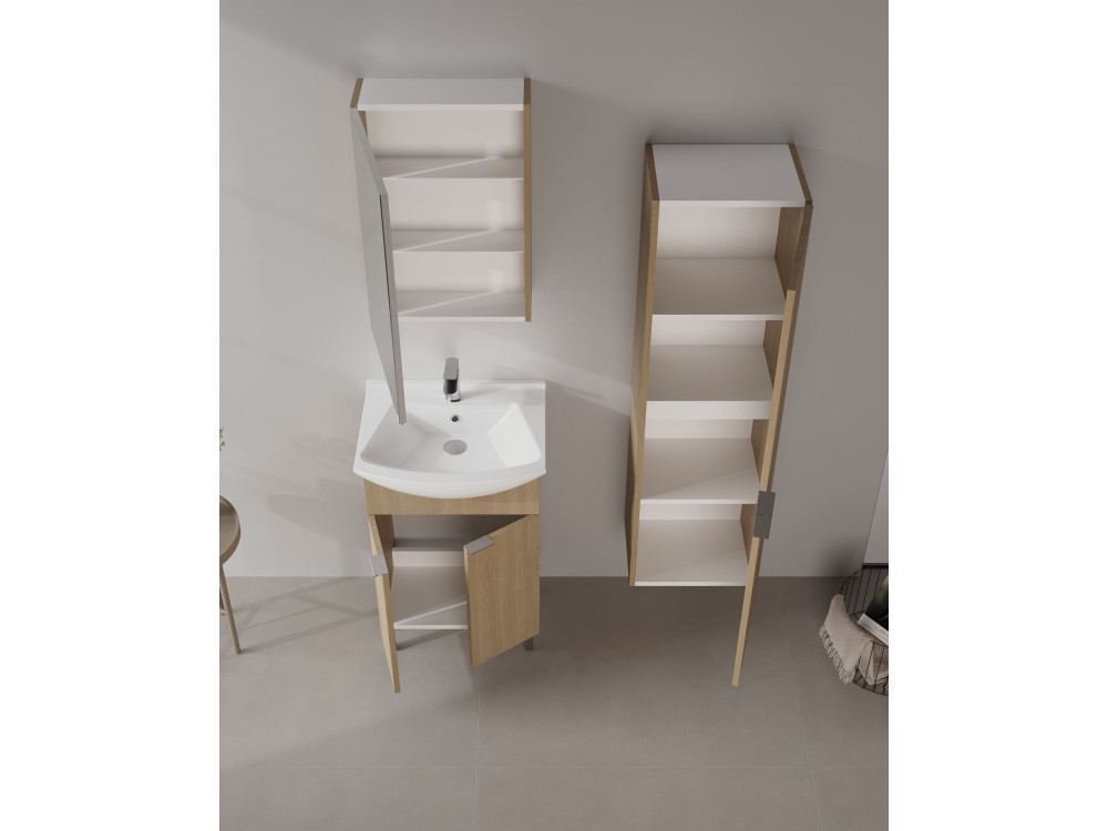 Meuble Vasque "Purus 55" - 55 x 50 x 83 cm - Sonomo Oak
