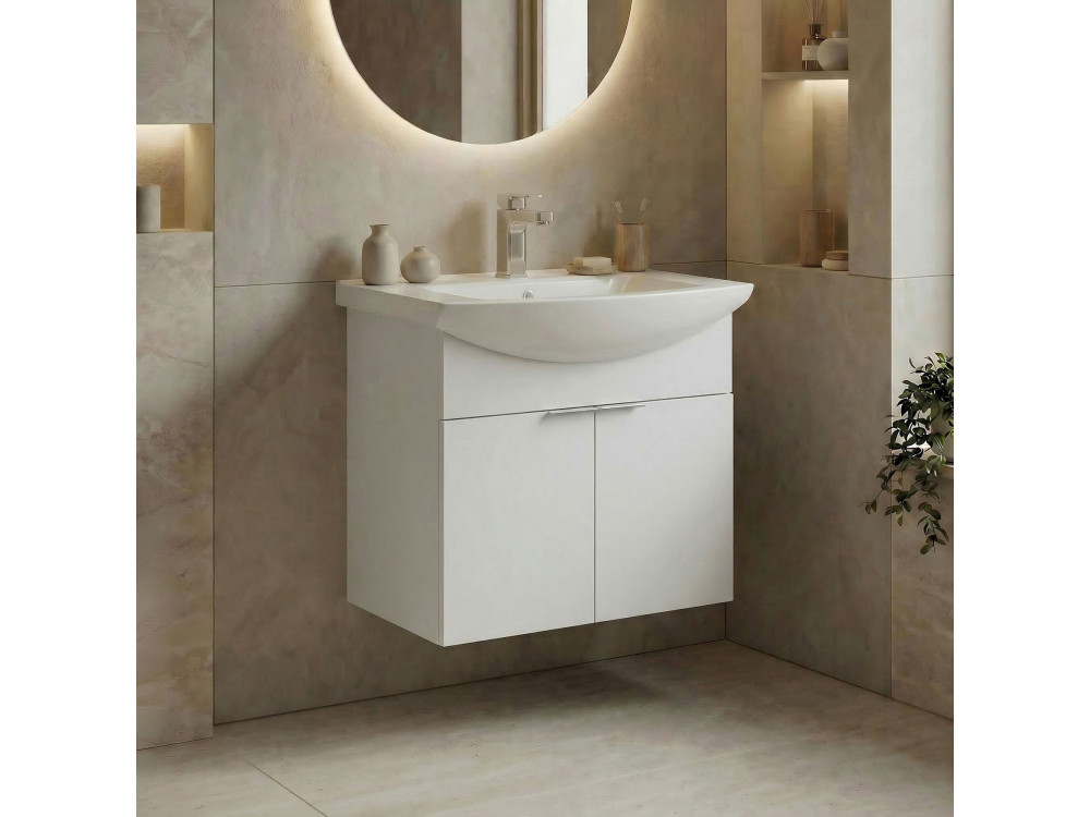Meuble Vasque "Purus 55" - 55 x 50 x 58 cm - White