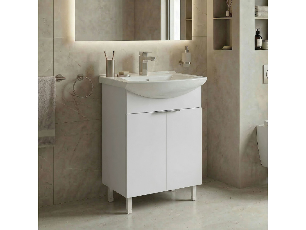 Meuble Vasque "Purus 55" - 55 x 50 x 83 cm - White
