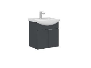 Meuble Vasque "Purus 55" - 55 x 50 x 58 cm - Matte Anthracite
