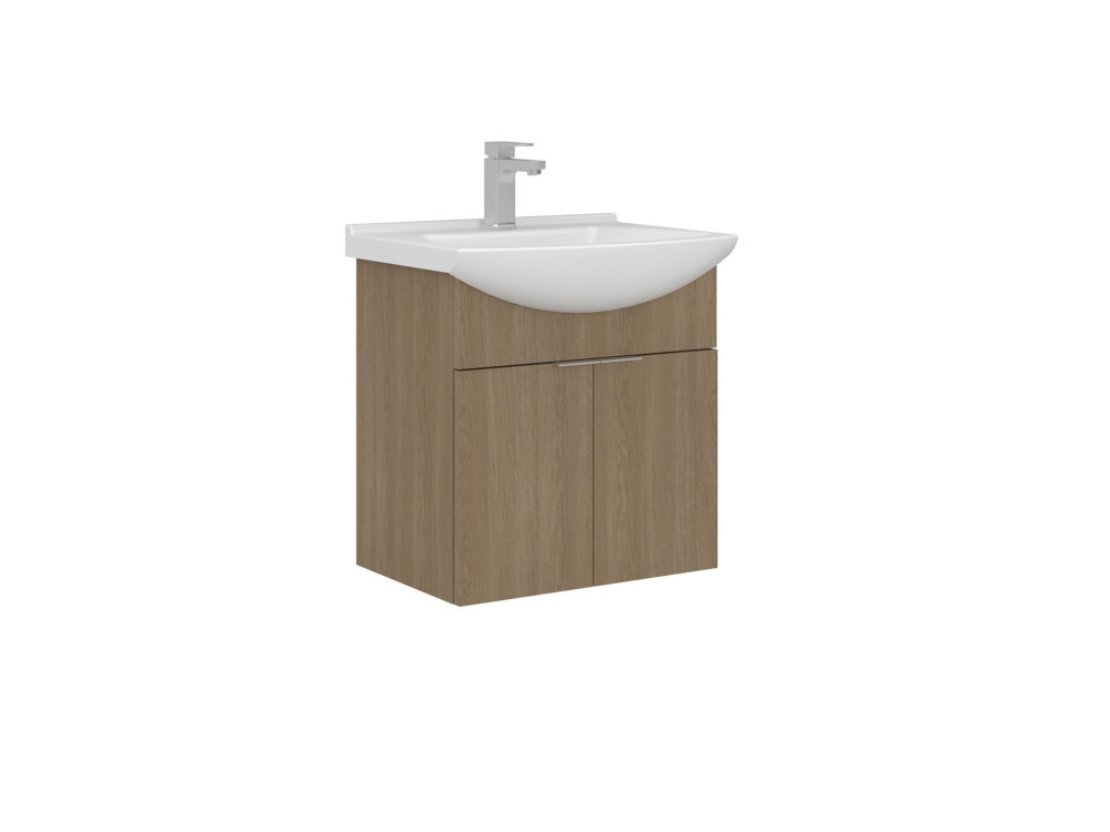 Meuble Vasque "Purus 55" - 55 x 50 x 58 cm - Sonomo Oak