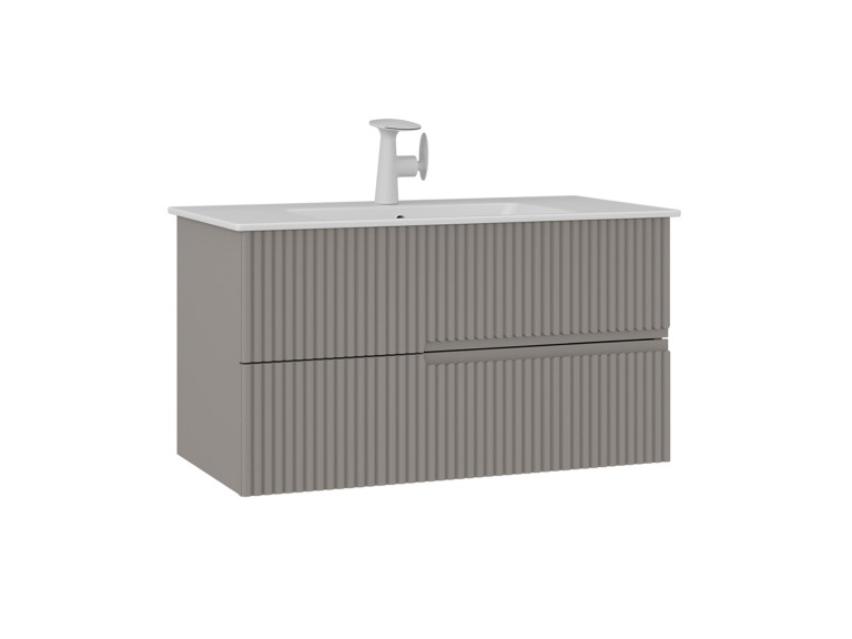 Meuble Vasque "Moonlight 90 v2" - 91 x 51 x 51 cm - Matte Mink