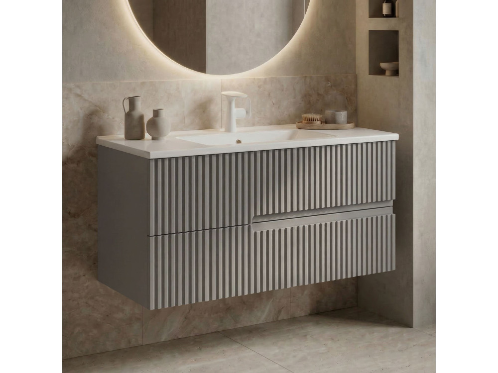 Meuble Vasque "Moonlight 90 v2" - 91 x 51 x 51 cm - Matte Mink