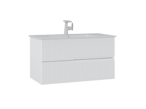 Meuble Vasque "Moonlight 90 v2" - 91 x 51 x 51 cm - Matte White