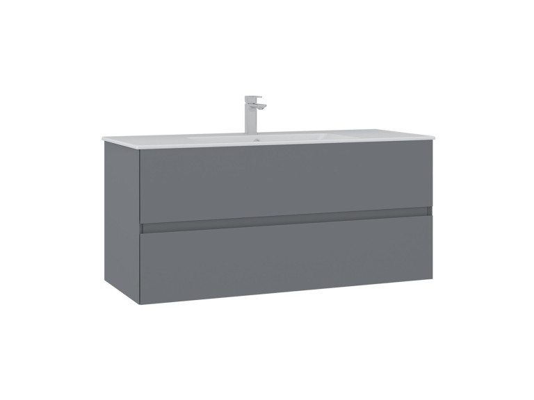 Meuble Vasque "Nest 121 v2" - 121 x 51 x 55 cm - Matte Grey