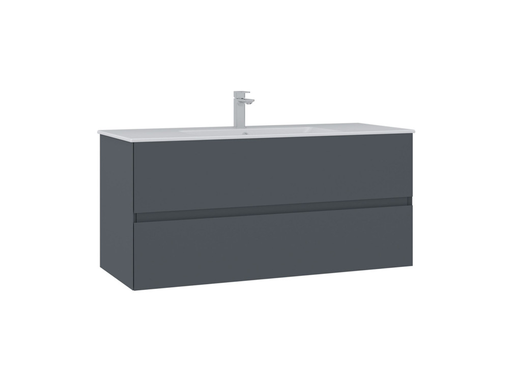 Meuble Vasque "Nest 121 v2" - 121 x 51 x 55 cm - Matte Anthracite