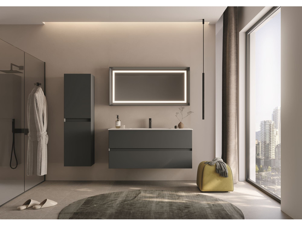 Meuble Vasque "Nest 121 v2" - 121 x 51 x 55 cm - Matte Anthracite
