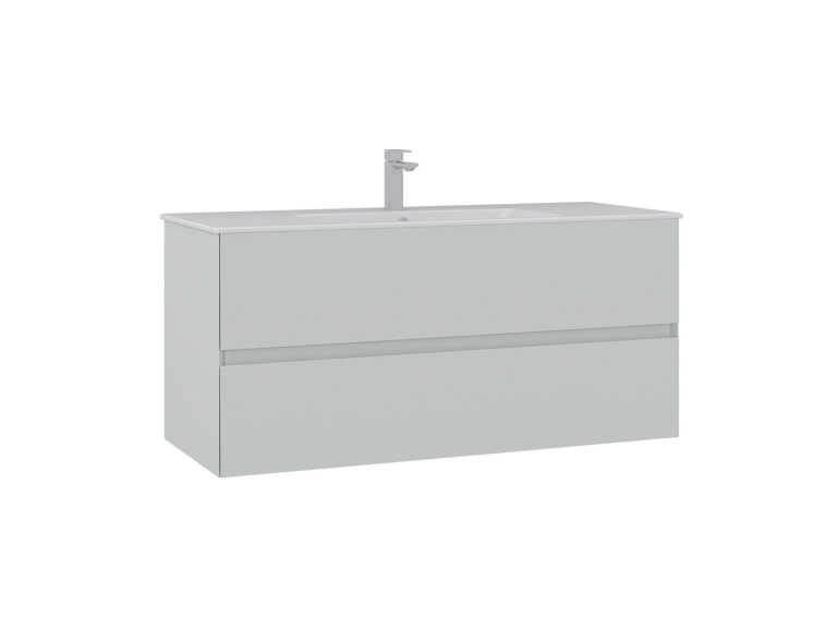 Meuble Vasque "Nest 121 v2" - 121 x 51 x 55 cm - Matte Cashmere