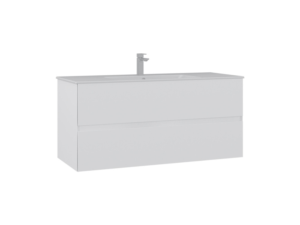 Meuble Vasque "Nest 121 v2" - 121 x 51 x 55 cm - Matte White
