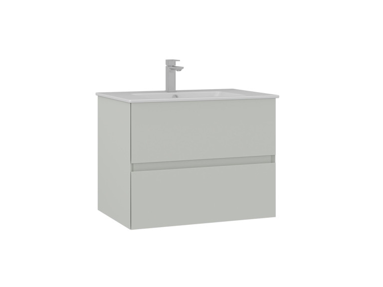 Meuble Vasque "Nest 71 v2" - 71 x 51 x 55 cm - Matte Cashmere