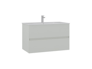 Meuble Vasque "Nest 91 v2" - 91 x 51 x 55 cm - Matte Cashmere