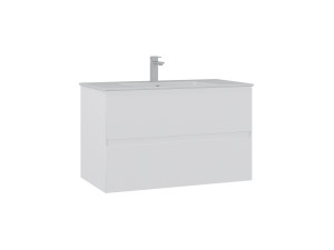 Meuble Vasque "Nest 91 v2" - 91 x 51 x 55 cm - Matte White