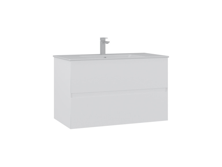 Meuble Vasque "Nest 91 v2" - 91 x 51 x 55 cm - Matte White