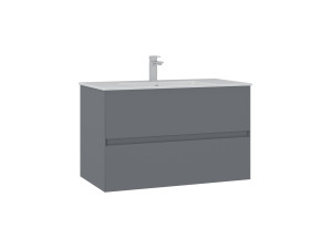 Meuble Vasque "Nest 91 v2" - 91 x 51 x 55 cm - Matte Grey