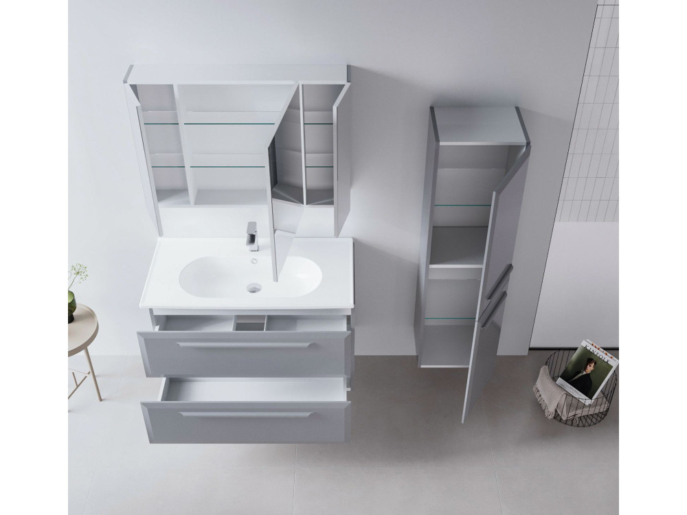Meuble Vasque "Nuvola 100 v2" - 100 x 50 x 62 cm - Grey