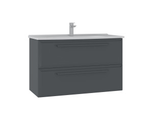 Meuble Vasque "Nuvola 100 v2" - 100 x 50 x 62 cm - Anthracite