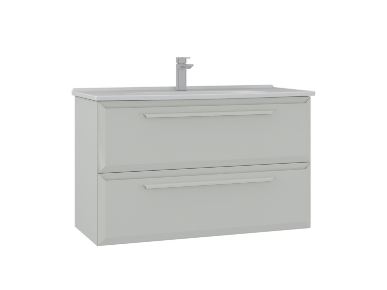 Meuble Vasque "Nuvola 100 v2" - 100 x 50 x 62 cm - Cashmere