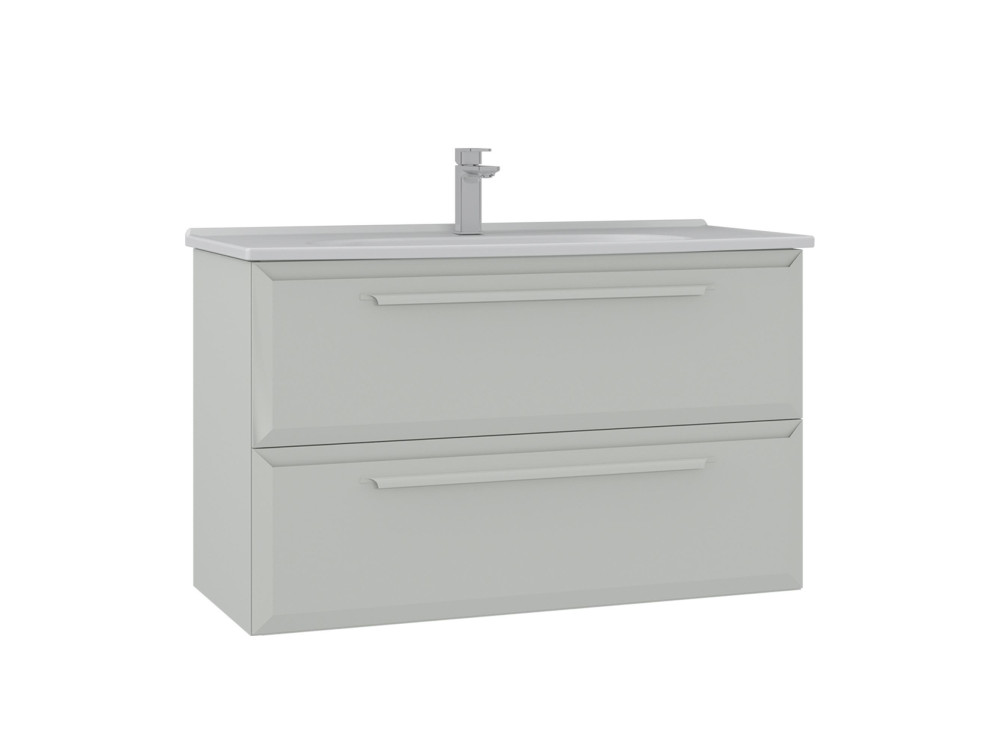 Meuble Vasque "Nuvola 100 v2" - 100 x 50 x 62 cm - Cashmere