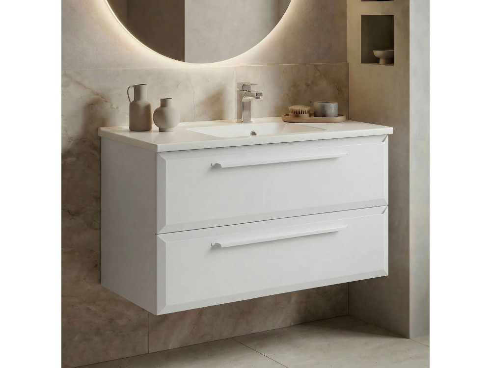 Meuble Vasque "Nuvola 100 v2" - 100 x 50 x 62 cm - White