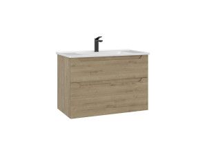 Meuble Vasque "Messina 85 v2" - 85 x 45 x 55 cm - Oak