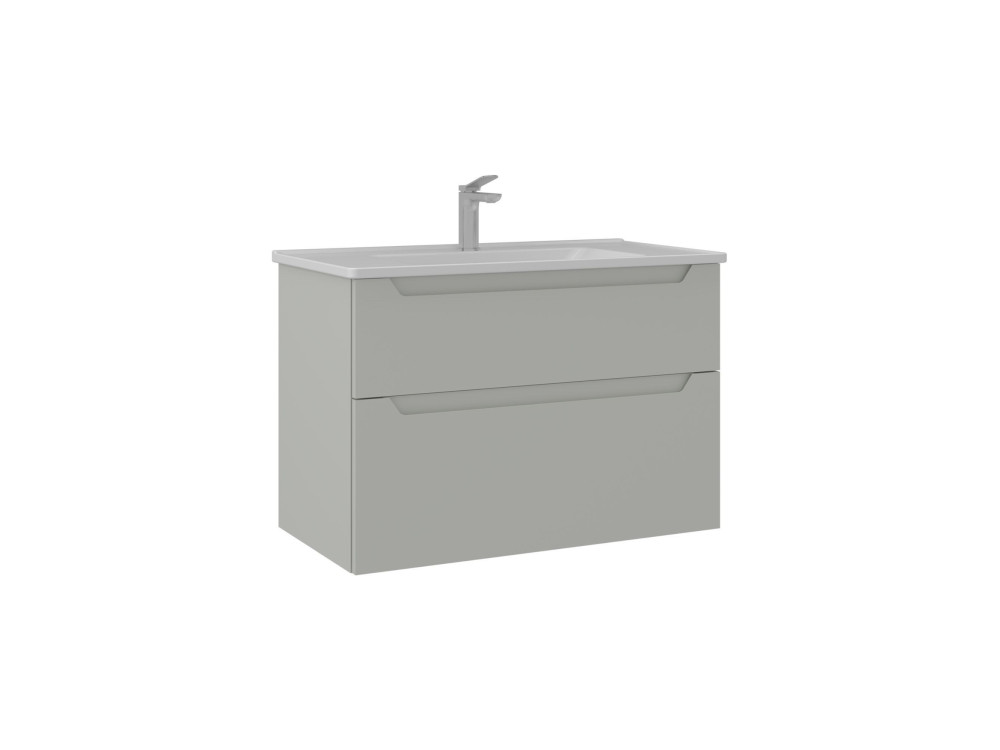 Meuble Vasque "Messina 85 v2" - 85 x 45 x 55 cm - Matte Cashmere