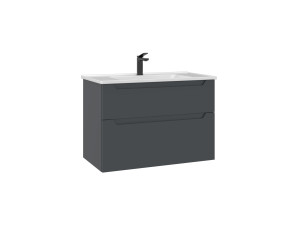 Meuble Vasque "Messina 85 v2" - 85 x 45 x 55 cm - Matte Anthracite
