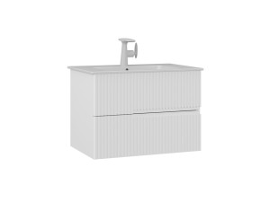 Meuble Vasque "Moonlight 70 v2" - 71 x 51 x 51 cm - Matte White