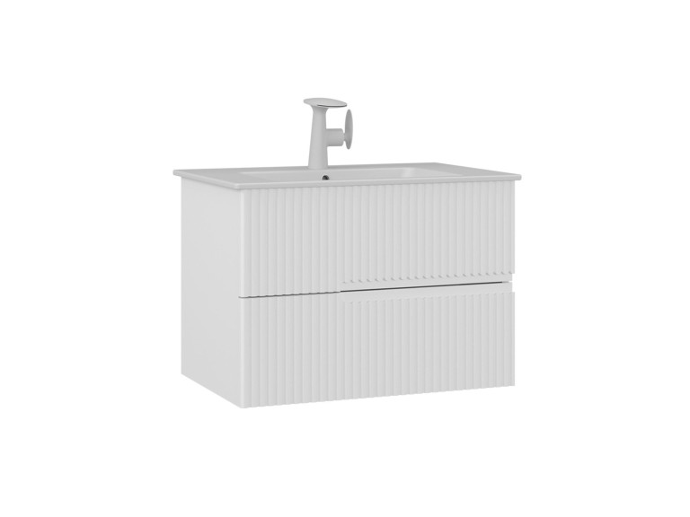 Meuble Vasque "Moonlight 70 v2" - 71 x 51 x 51 cm - Matte White