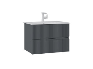 Meuble Vasque "Moonlight 70 v2" - 71 x 51 x 51 cm - Matte Anthracite