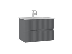 Meuble Vasque "Moonlight 70 v2" - 71 x 51 x 51 cm - Matte Grey