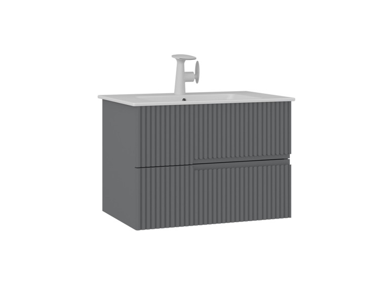 Meuble Vasque "Moonlight 70 v2" - 71 x 51 x 51 cm - Matte Grey
