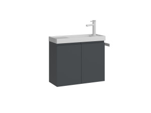 Meuble Vasque "Ferla 60" - 60 x 22 x 50 cm - Matte Anthracite