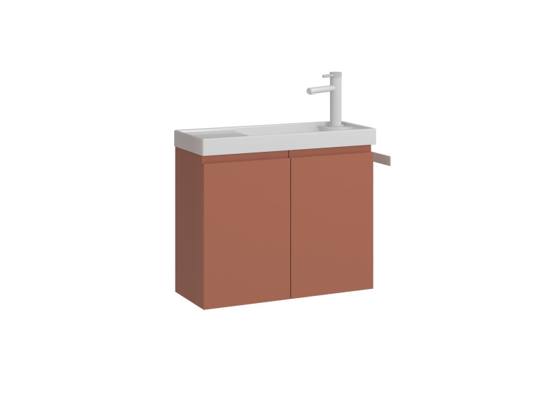 Meuble Vasque "Ferla 60" - 60 x 22 x 50 cm - Matte Cinnamon