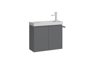 Meuble Vasque "Ferla 60" - 60 x 22 x 50 cm - Matte Grey