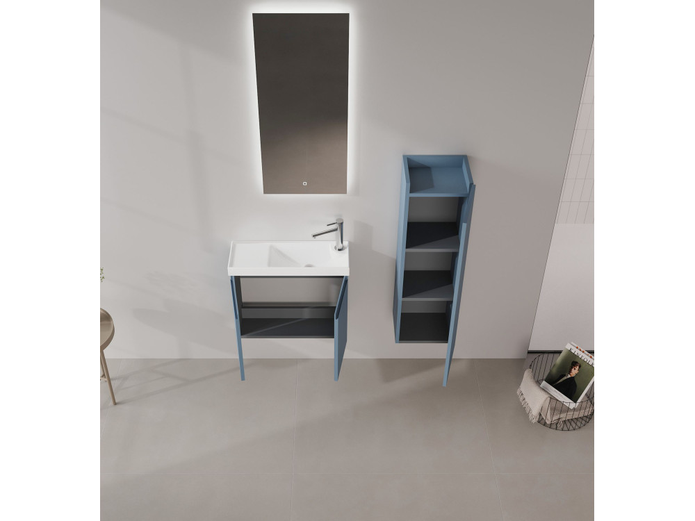 Meuble Vasque "Ferla 60" - 60 x 22 x 50 cm - Petrol Blue