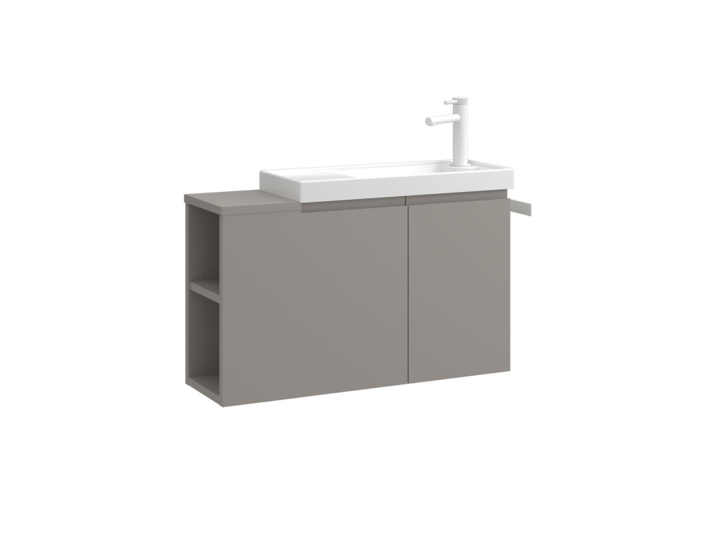 Meuble Vasque "Ferla 80" - 80 x 22 x 45 cm - Matte Mink