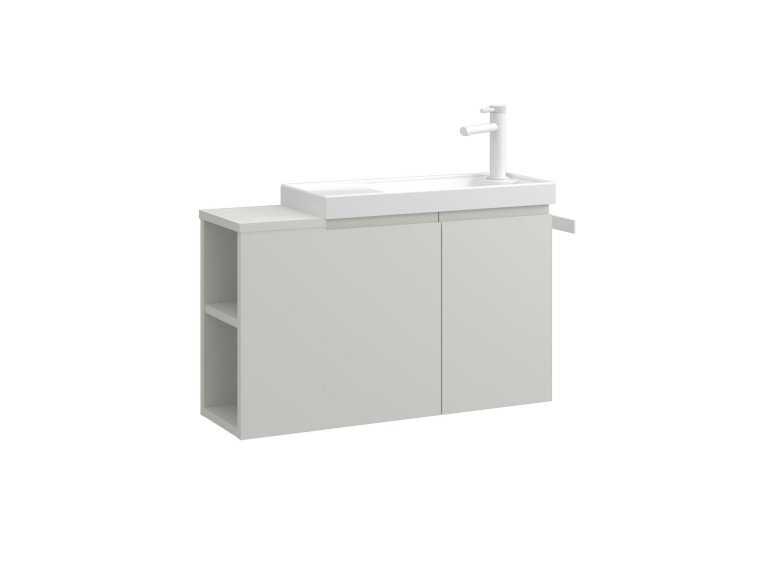 Meuble Vasque "Ferla 80" - 80 x 22 x 45 cm - Matte Cashmere